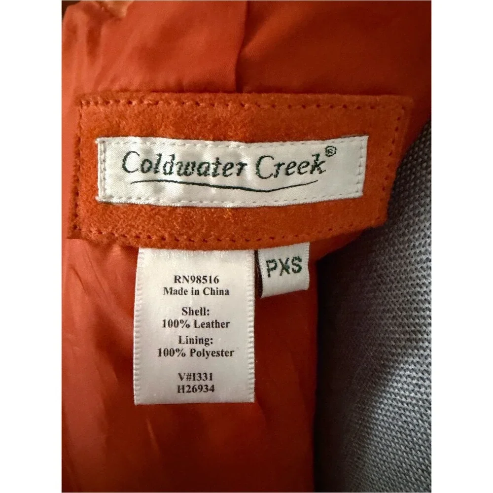 Coldwater Creek tailored suede